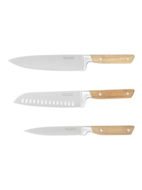 Knife Set Recycled Steel Silver