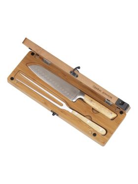 Trancher Set with Cuttingboard Silver