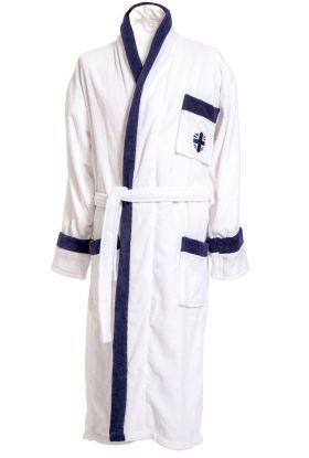 Bathrobe Velour White