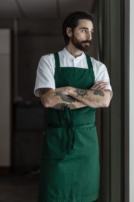 Bib apron Supportive Bottle Green