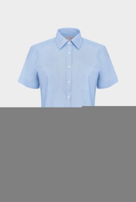 Ladies shirt Sofia, short sleeve Light blue