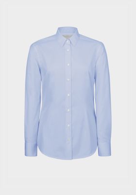 Ladies shirt Frida, long sleeve Light blue