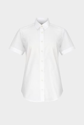 Ladies shirt Frida, short sleeve White