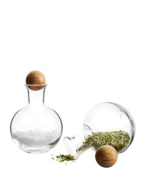 Nature serving set with oak stoppers, 2-pcs