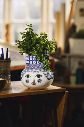 Olga Vase H20 cm blue