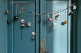 Eva Christmas Ornament 2025 H7.5 blue