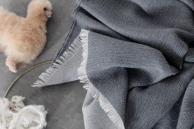 Venice throw White/grey blue
