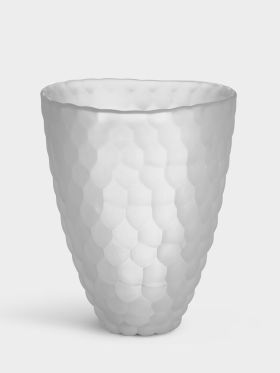 Raspberry vase frosted 200mm