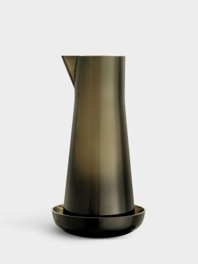 Informal carafe with bowl olive green 100cl