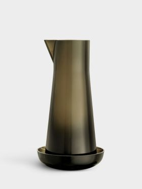 Informal carafe with bowl olive green 100cl