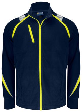 2328 MICROFLEECE JACKET Navy/Yellow
