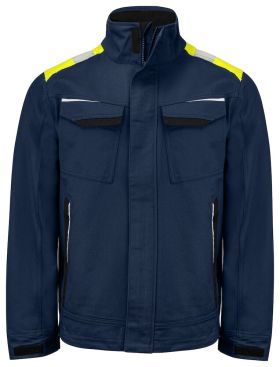 5437 JACKET COTTON Navy/Yellow
