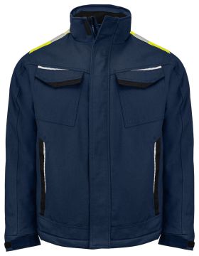 5438 PADDED JACKET COTTON Navy/Yellow