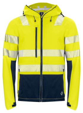 6416 SHELLJACKET EN ISO 20471 CLASS 3/2 Yellow/Navy