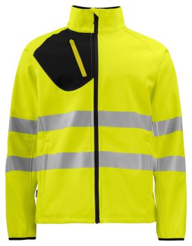 6432 SOFTSHELL JACKET EN ISO 20471 CLASS 3/2 Yellow/Black