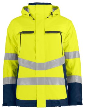 6441 PADDED FUNCTIONAL JACKET EN ISO 20471 CLASS 3 Yellow/Navy