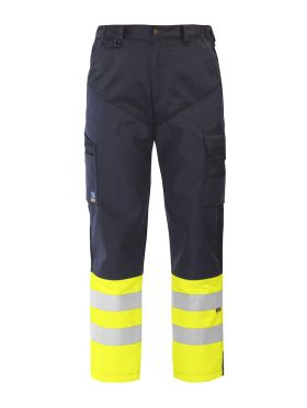 6507 DRIVER PANTS EN ISO 20471 CLASS 1 Yellow/Navy