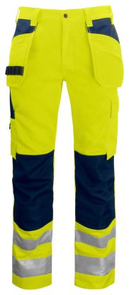 6531 WAISTPANTS EN ISO 20471 CLASS 2 Yellow/Navy