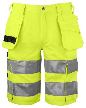 6535 SHORTS EN ISO 20471 Class 2/1 Yellow/Black