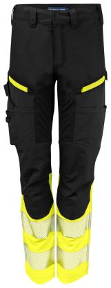 6538 SERVICE PANT STRETCH WOMEN´S EN ISO 20471 CLASS 1 yellow/black