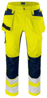 6570 WAISTPANT STRETCH EN ISO 20471 CLASS 2 Yellow/Navy