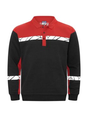 7100 POLO SWEATSHIRT
7100 POLO SWEATSHIRT 9910-VIZ Black/red