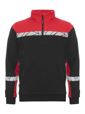 7102 SWEATSHIRT 1/2 ZIP
7102 SWEATSHIRT 1/2 ZIP 9910-VIZ Black/red