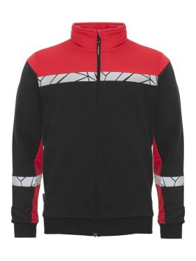 7103 SWEATSHIRT ZIP
7103 SWEATSHIRT ZIP 9910-VIZ Black/red