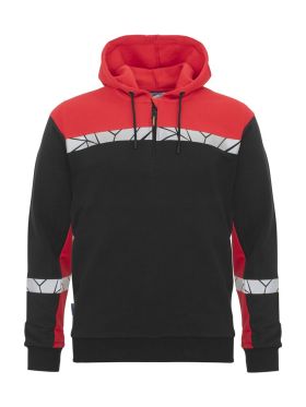 7104 HOODJACKET 1/2 ZIP
7104 HOODJACKET 1/2 ZIP 9910-VIZ Black/red