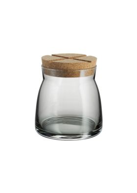 BRUK SMOKEY GREY MEDIUM JAR W. CORK 80CL