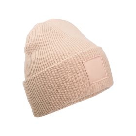 Deep Cuffed Tonal Patch Beanie