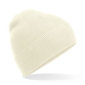 Organic cotton fine knit beanie