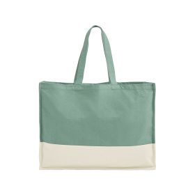 EarthAware® Organic Contrast Shopper Sage Green/Natural