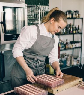 Bib apron Supportive  Grey melange