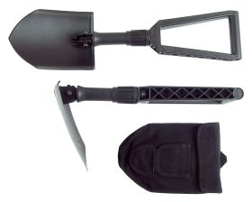 Folding shovel w/holster Black