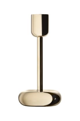 Iittala Nappula Candleholder white 183 mm Brass