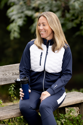 iwear HAFJELL hybrid jacket, women. White-Blue