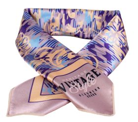 Sublimated satin scarf