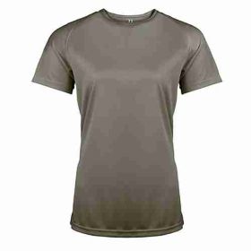 Ladies Short Sleeve Sports T-shirt Green Olive