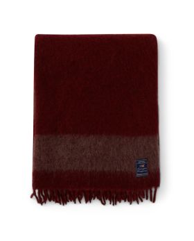 Striped Mohair Wool Mix Throw