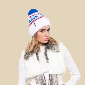 Retro Light knitted beanie incl. premium sublimated badge
