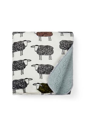 Sheep RPET sherpa blanket