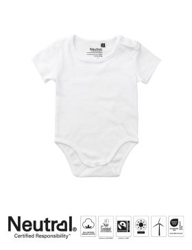 Neutral Babies Short Sleeve Bodystocking White