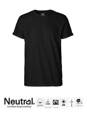 Neutral Mens Roll Up Sleeve T-shirt Black