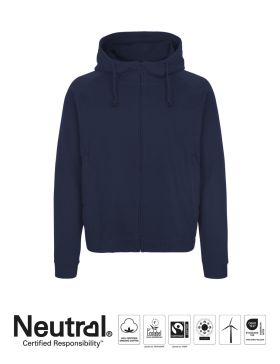 Neutral Unisex Hoodie w. Hidden Zip Navy