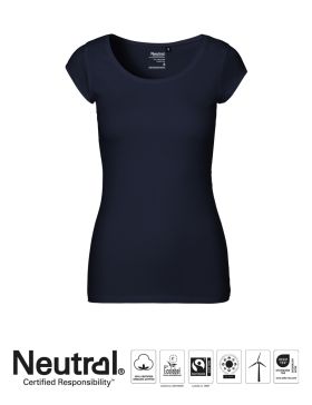 Neutral Ladies Round neck Short Sleeve T-shirt Navy