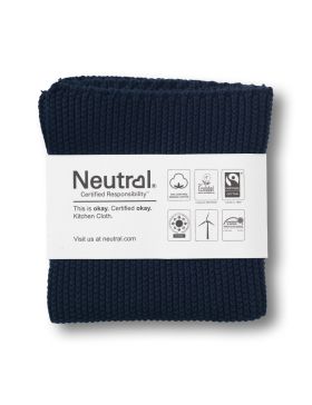 Neutral Pearl Knit Kitchen Cloth (Pack of 2 pieces) Navy