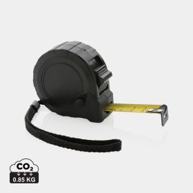 RCS recycled plastic 5M/19 mm tape with stop button Black
