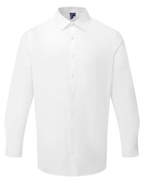 Mens L/S Poplin Shirt White