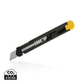 Refillable RCS recycled plastic snap-off knife Yellow